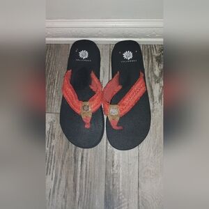 Yellow Box Flip Flops